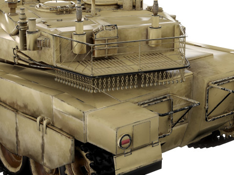 Merkava MK3 low-poly 3D Model