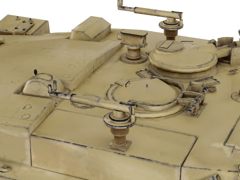 Merkava MK3 low-poly 3D Model