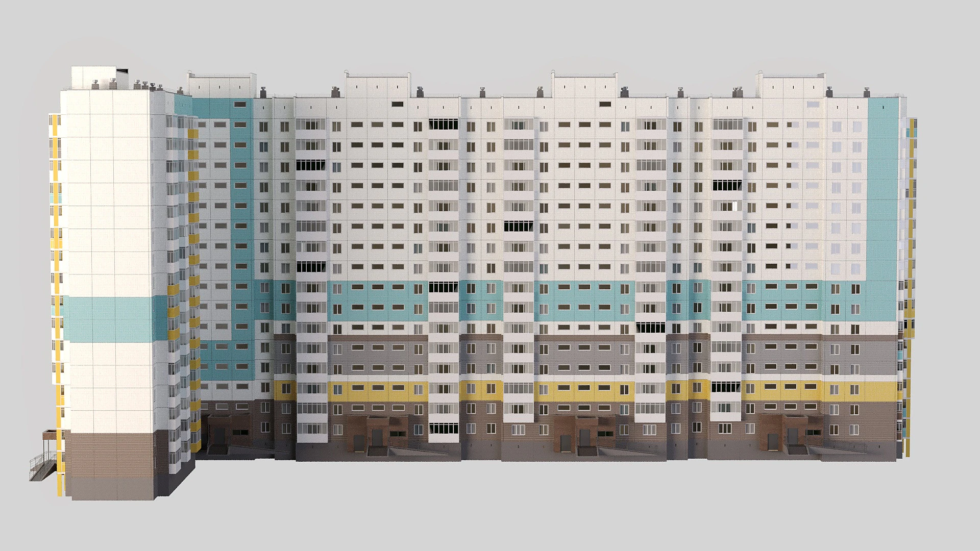 Panel House 3D Model .c4d .max .obj .3ds .fbx .stl .blend 