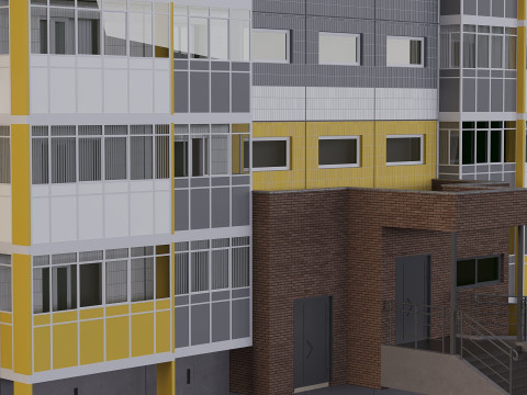 Panel House 3D-Modell