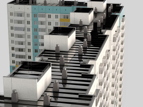 Panel House 3D-Modell