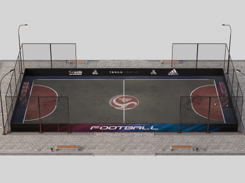 Street Soccer 3D Model