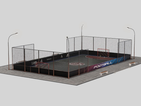Street Soccer 3D Model