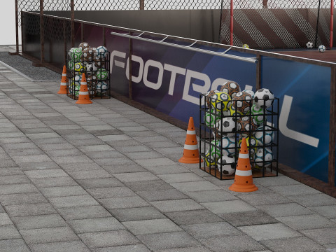 Street Soccer 3D Model