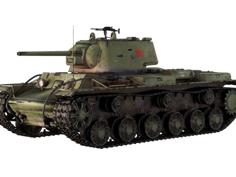 Soviet Tank KV1 3D Model