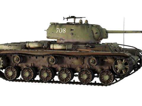 Soviet Tank KV1 3D Model