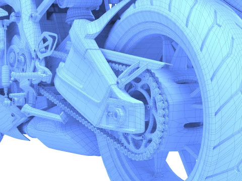 2018 Motorcycle S 1000 RR 3D Model