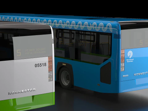 KAMAZ city bus 3D Model