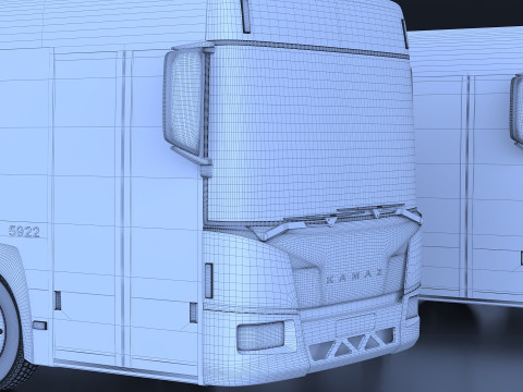 KAMAZ city bus 3D Модель