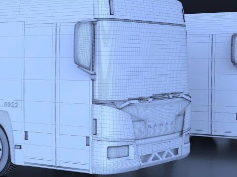 KAMAZ city bus 3D Model