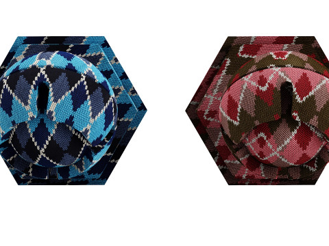 Knitted Fabric Material x8 Model 3D