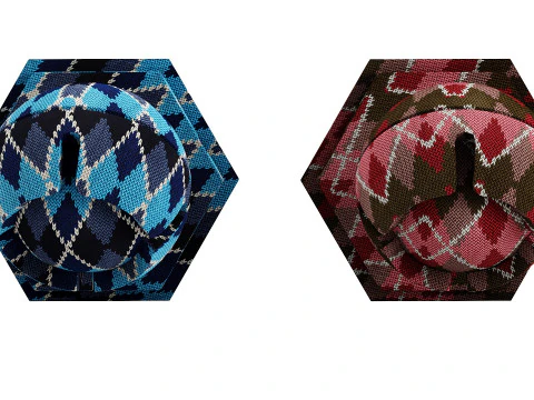Knitted Fabric Material x8 3D Model