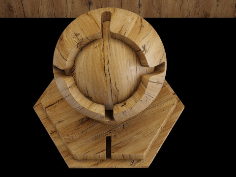 Material wood seamless oak x3 3D Modell