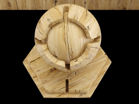 Material wood seamless oak x3 3D Modell