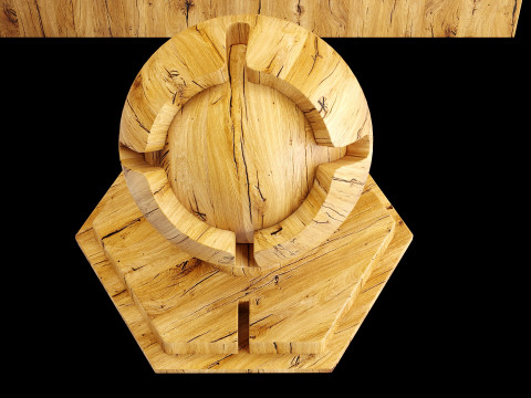 Material wood seamless oak x3 3D Modell