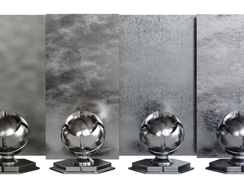 Material silver x4 3D Model