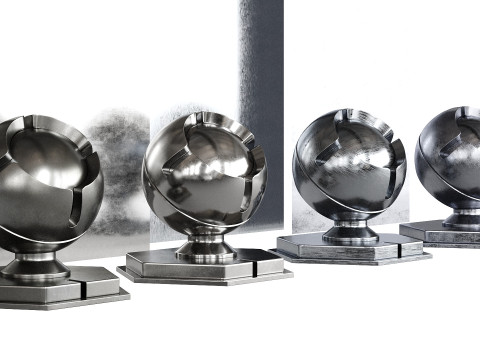 Material silver x4 3D मॉडल