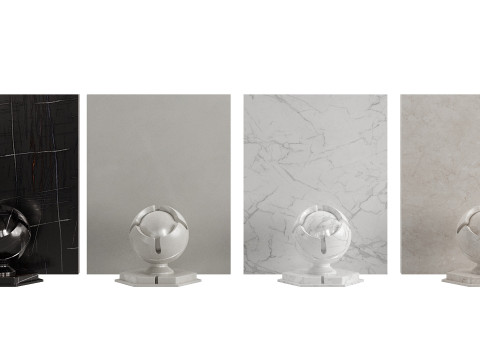 CoronaRender 3dMax marble material x4 3D Model