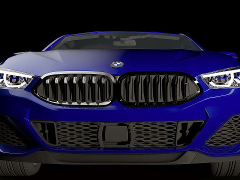8 Series M850i coupe 2019 3D Model