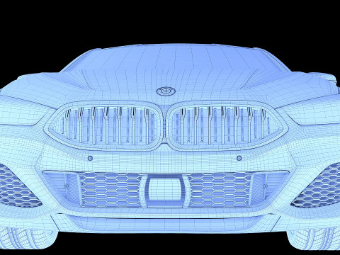 8 Series M850i coupe 2019 3D Model