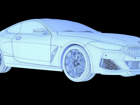 8 Series M850i coupe 2019 3D Model