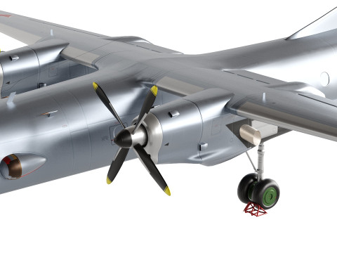 AN-26 USSR airplan low-poly 3D 模型