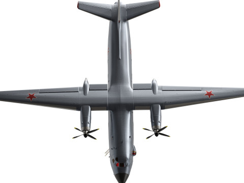 AN-26 USSR airplan low-poly 3D 模型