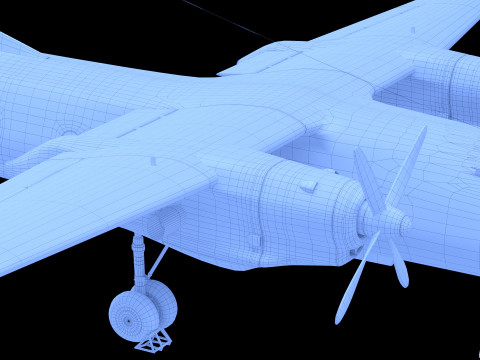 AN-26 USSR airplan low-poly 3D 模型