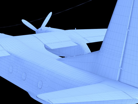 AN-26 USSR airplan low-poly 3D 模型