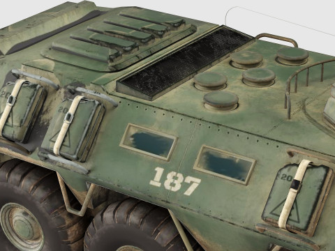 BTR USSR low-poly 3D Модель