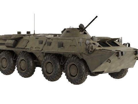 BTR-80 USSR low-poly 3D-Modell