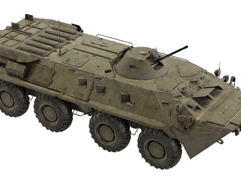 BTR-80 USSR low-poly 3D-Modell