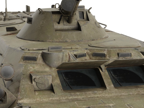 BTR-80 USSR low-poly 3D-Modell