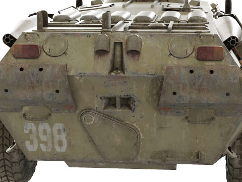 BTR-80 USSR low-poly 3D-Modell