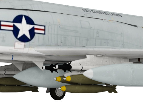 F-4J Fantom low-poly 3D Модель