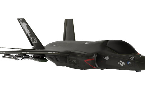 F35 Game Ready low-poly 3D Модель
