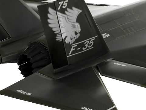 F35 Game Ready low-poly 3D Модель