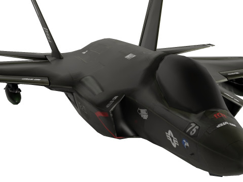 F35 Game Ready low-poly 3D Модель