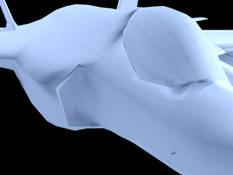 F35 Game Ready low-poly 3D Модель