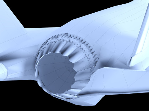 F35 Game Ready low-poly 3D Модель