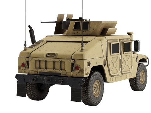 Game Ready Humvee love-poly 3D Model