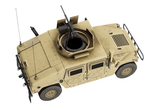 Game Ready Humvee love-poly 3D Model