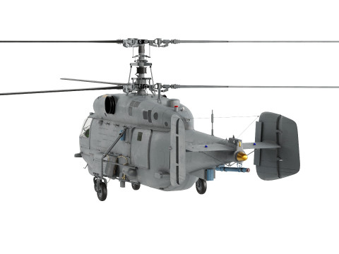 Helicopter Ka-27 lowe-poly 3D Model