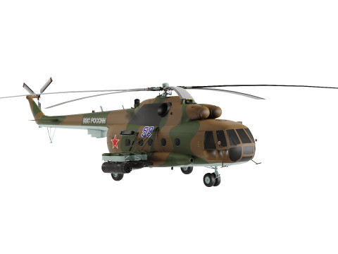 Mi-8MT-Helicopter 3Dモデル