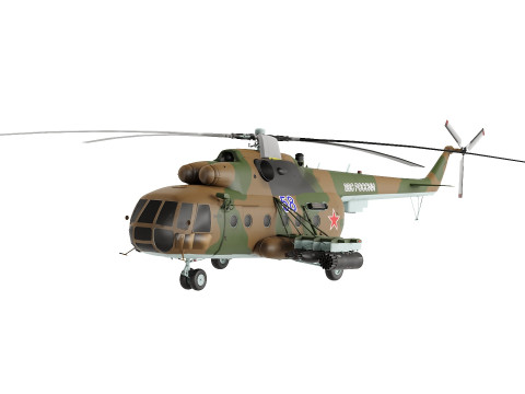 Mi-8MT-Helicopter 3D Модель