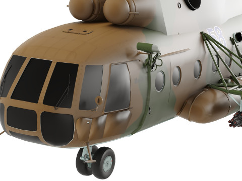 Mi-8MT-Helicopter 3D Модель