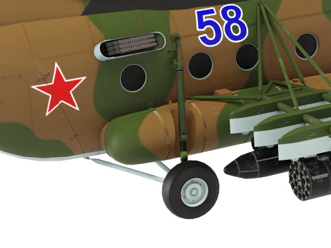 Mi-8MT-Helicopter 3D Модель