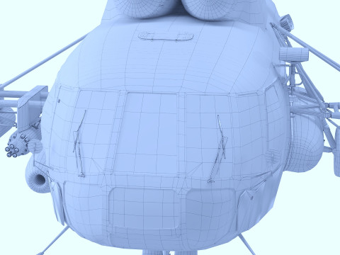 Mi-8MT-Helicopter 3D Модель