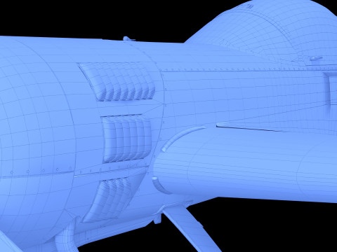 Planer SU low-poly 3D 모델