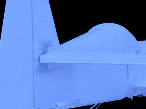 Planer SU low-poly 3D Model